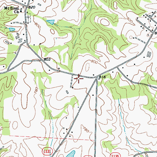 Topographic Map of Broad River Academy (historical), NC