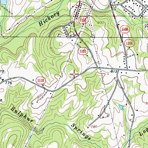 Topographic Map of Pruette School (historical), NC