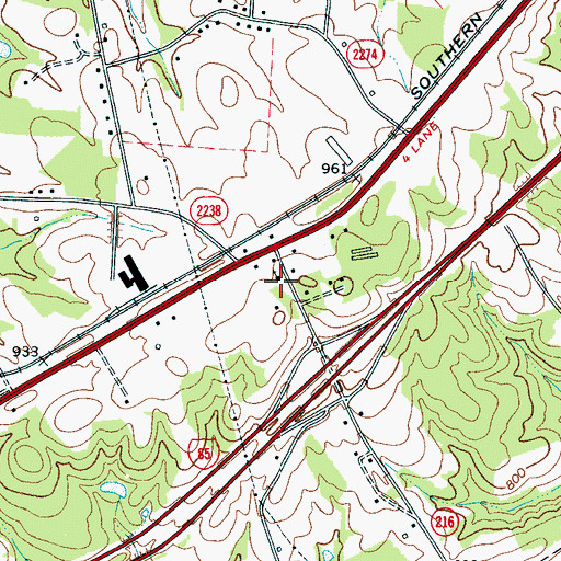 Topographic Map of Victory Church, NC
