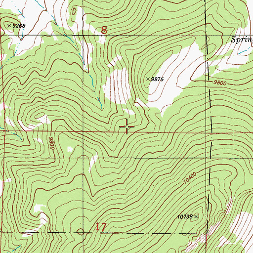 Topographic Map of Saddle Mountain Natural Area, CO