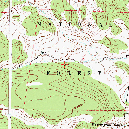 Topographic Map of Buffalo Springs Campground, CO