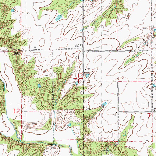 Topographic Map of Lambert Mine, IL