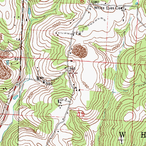 Topographic Map of Munnsville Post Office (historical), OH