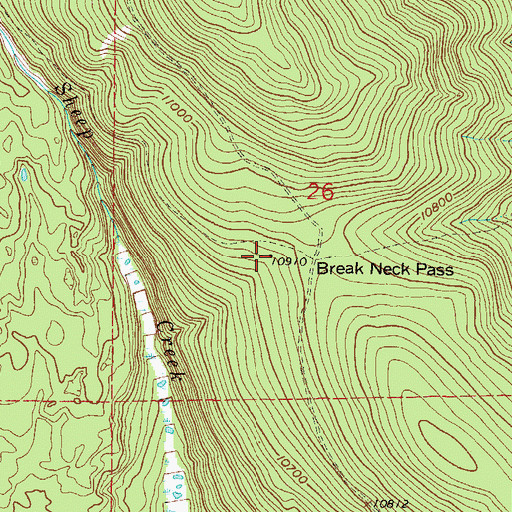 Topographic Map of Almgren Tie Camp, CO