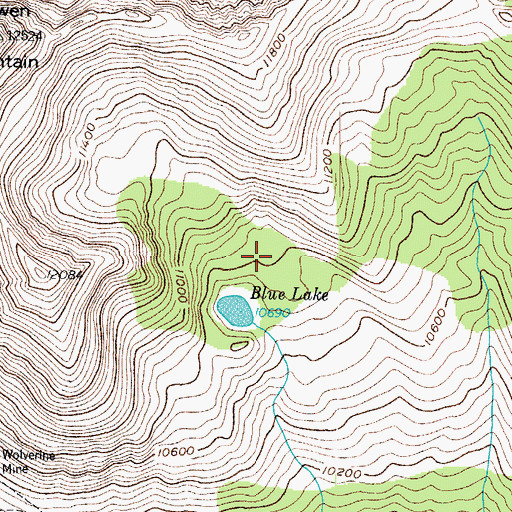 Topographic Map of Mineral Point Trail, CO