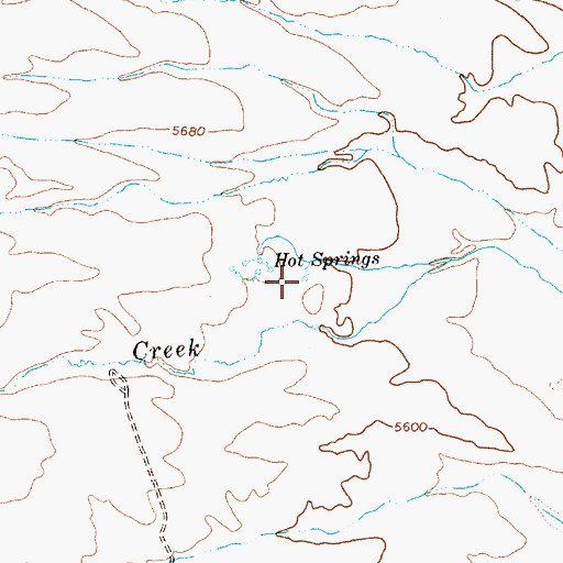 Topographic Map of Devils Punch Bowl, NV