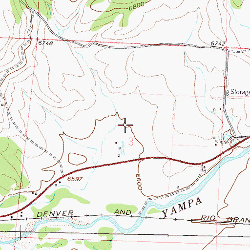Topographic Map of Steamboat II, CO