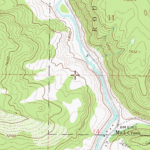 Topographic Map of Christina State Wildlife Area, CO