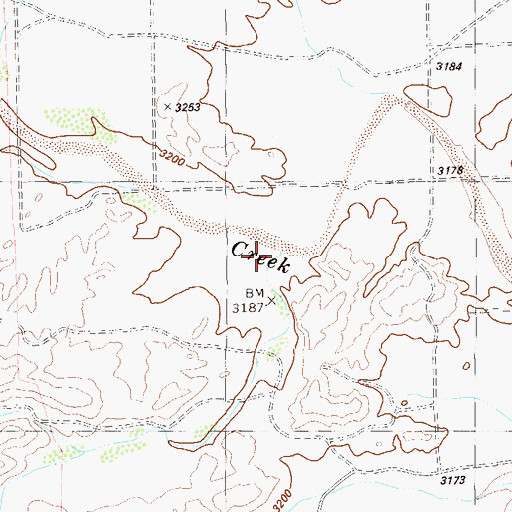 Topographic Map of Agua Fria Draw, TX