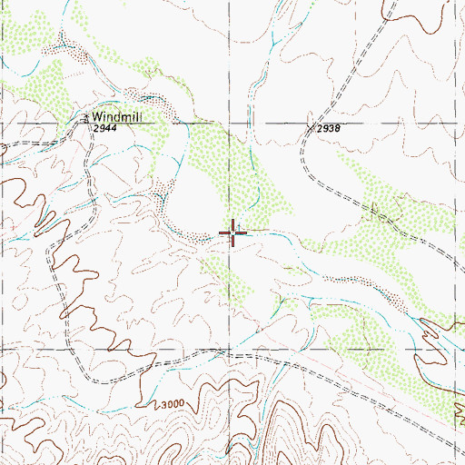 Topographic Map of Big Dark Canyon, TX