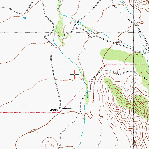 Topographic Map of Moose Draw, TX