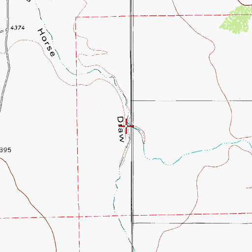 Topographic Map of Ryan Draw, TX