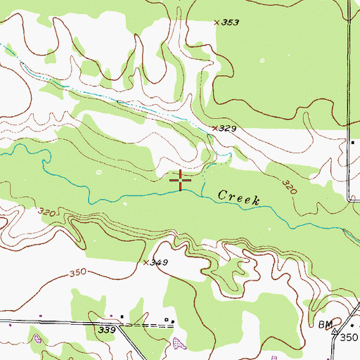 Topographic Map of Blackman Lake Number 1, TX