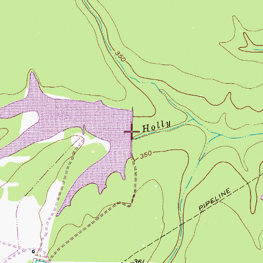 Topographic Map of Blackman Lake Number 2, TX