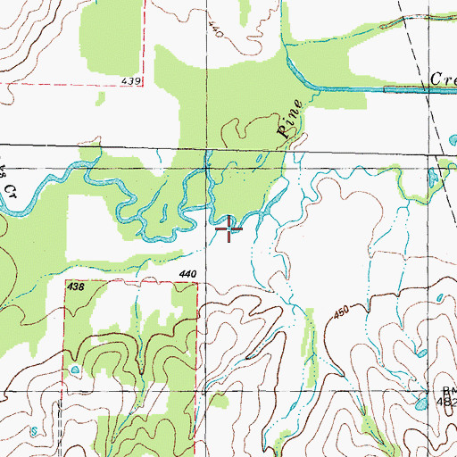 Topographic Map of Stillhouse Creek, TX