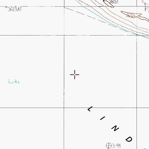 Topographic Map of Linda Lake, TX