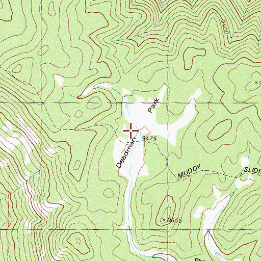 Topographic Map of Deadman Park, CO