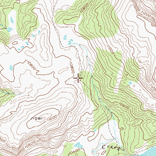 Topographic Map of Big Creek Lake Trail, CO