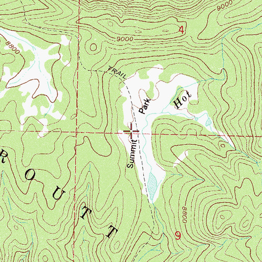 Topographic Map of Summit Park, CO