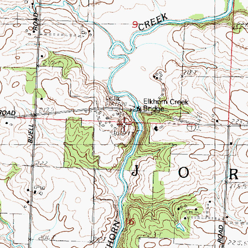 Topographic Map of Siers Quarry, IL