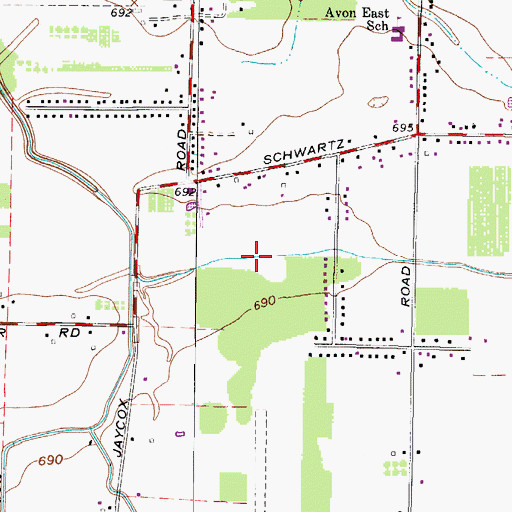 Topographic Map of Avon Park, OH