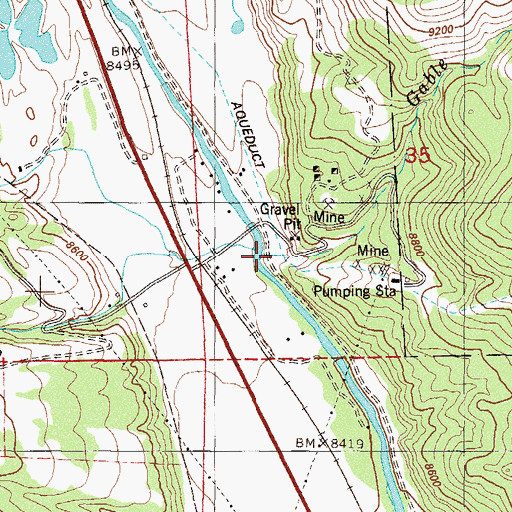 Topographic Map of Gable Creek, CO