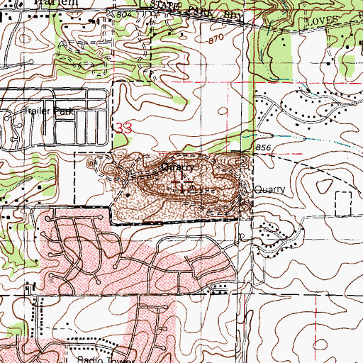 Topographic Map of Nimtz Quarry Number 107, IL