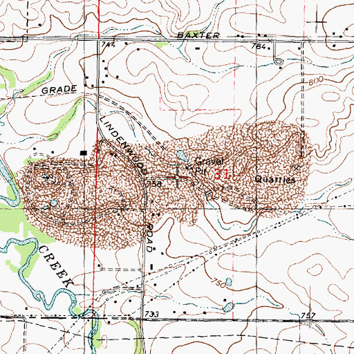 Topographic Map of Rockview Quarry, IL