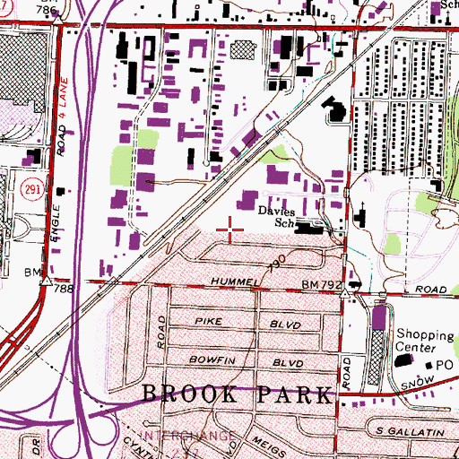 Topographic Map of Wedo Park, OH