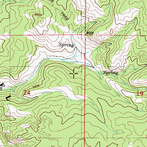Topographic Map of Bassam Ridge, CO
