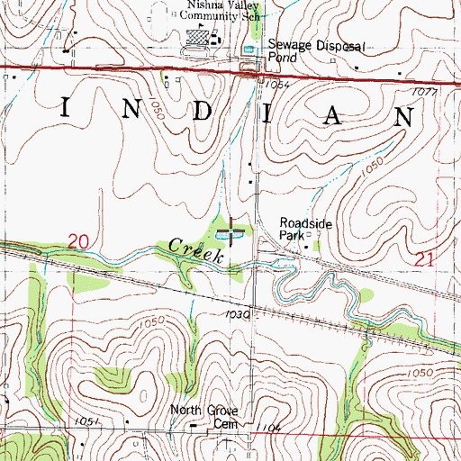 Topographic Map of Lake George, IA
