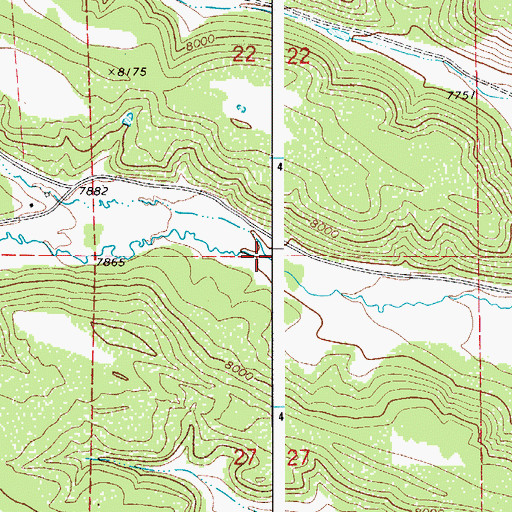 Topographic Map of Torrino Canyon, CO