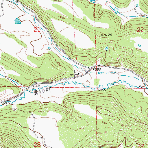 Topographic Map of Wilder School, CO