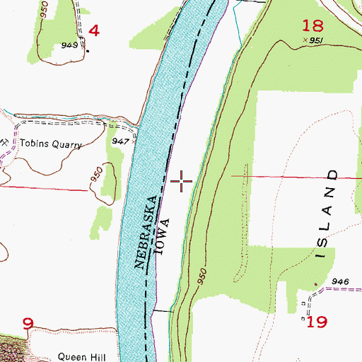 Topographic Map of Haynie Post Office (historical), IA