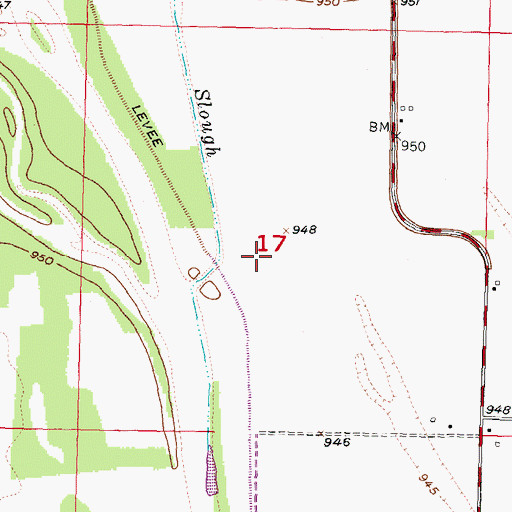 Topographic Map of Alps Post Office (historical), IA