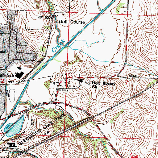 Topographic Map of Holy Rosary Montessori School, IA