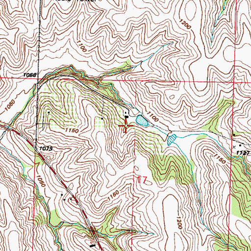 Topographic Map of Somar Family on Wright Farm Cemetery, IA