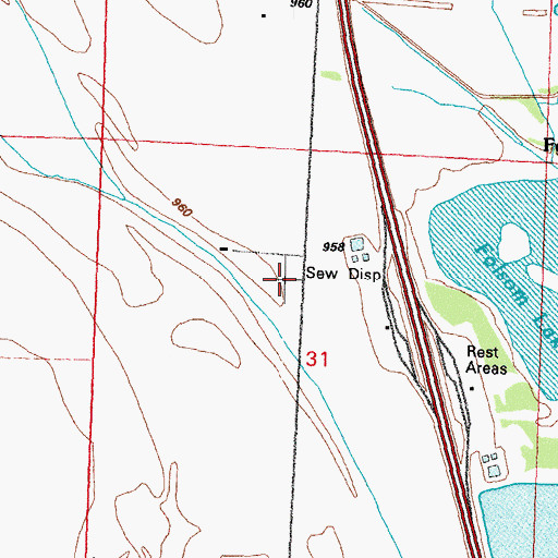 Topographic Map of Evan Lloyd Cemetery, IA