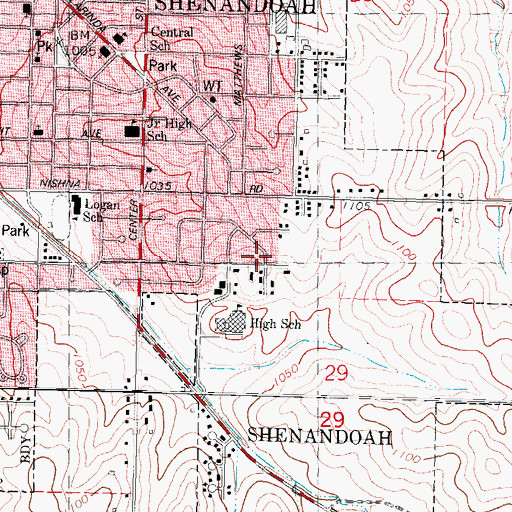 Topographic Map of The Church of Jesus Christ of Latter Day Saints, IA