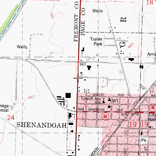 Topographic Map of New Testament Church of Christ, IA