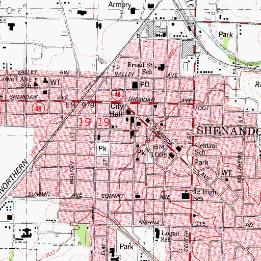Topographic Map of Congregational Church, IA