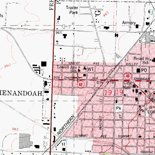 Topographic Map of Grace Community Fellowship, IA