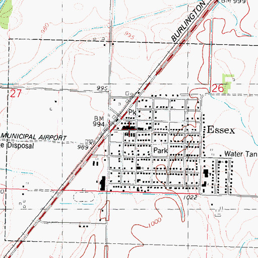 Topographic Map of Wheat Chiropractic Center, IA