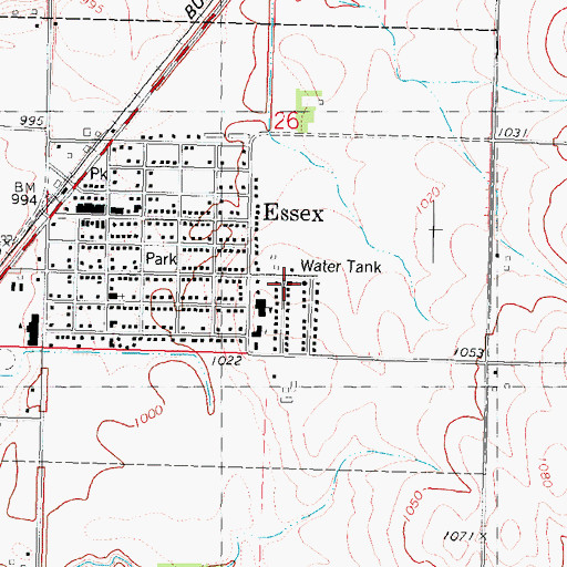 Topographic Map of Faith Covenant Church, IA