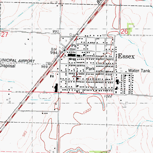 Topographic Map of Presbyterian Church, IA