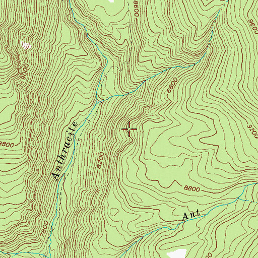Topographic Map of Raggeds Wilderness, CO