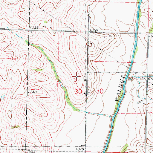 Topographic Map of David Farm Cemetery, IA