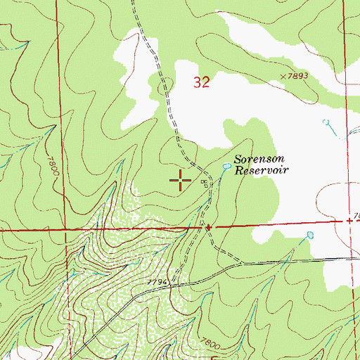 Topographic Map of Sanborn Work Center, CO