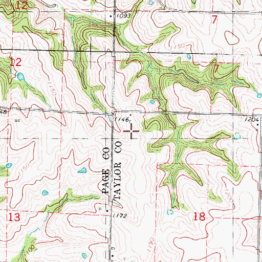 Topographic Map of Siam Tract Park, IA