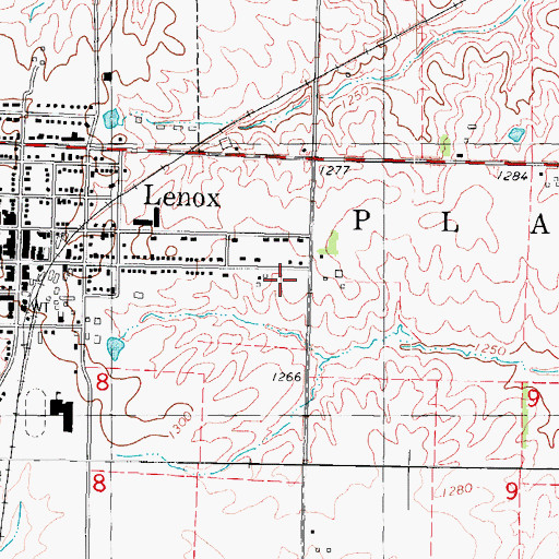 Topographic Map of Salem Church of the Brethren, IA